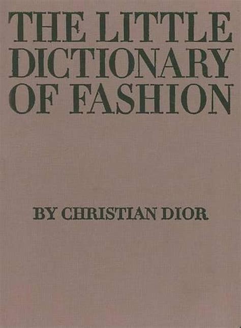 the little dictionary of fashion by christian dior|dior dictionary of fashion.